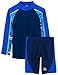 Tuga Boys Two-Piece Long Sleeve Swim Suit Set 2-14 Years, UPF 50+ Swimwear
