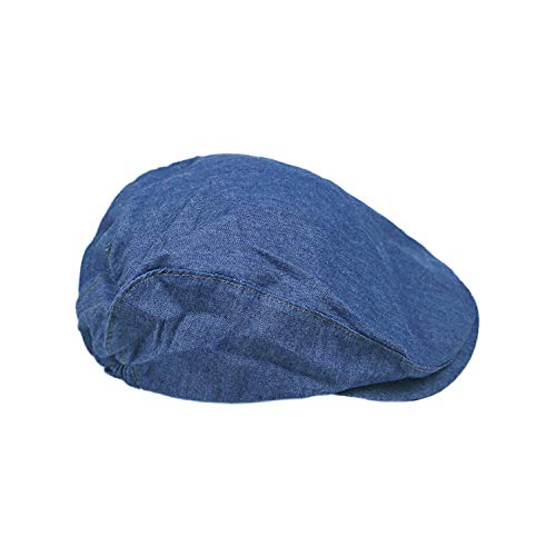 Boys Newsboy-Cap-Scally Baby Cowboy Driver Cap (Blue,17inch(fit 3-6 Month)) - Thumbnail 4