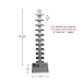 SEI Furniture 11- shelf Metal Spine Book Tower, Silver