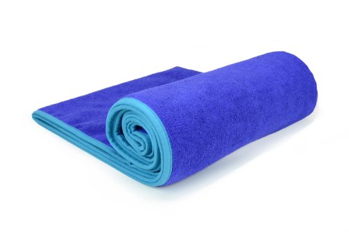 Cush Yoga Towel - 100% Microfiber Yoga Mat Towels - Without Silicone Backing - Absorbent - 600 gsm - Ultra-Thick for Bikram and Hot Yoga - Multiple Sizes and Colors - 24" x 72"
