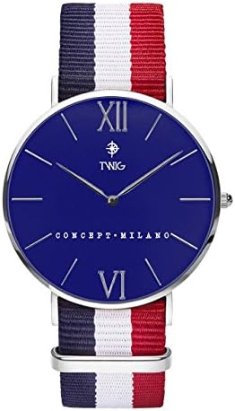 Watch TWIG Haring Silver/Blue man/woman NATO strap vintage