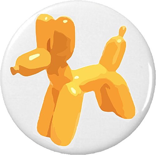 Yellow Dog Animal Balloon 2.25" Keychain Birthday Cute Party