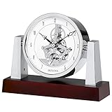 Bulova B7520 Largo Clock, Dark Mahogany Finish