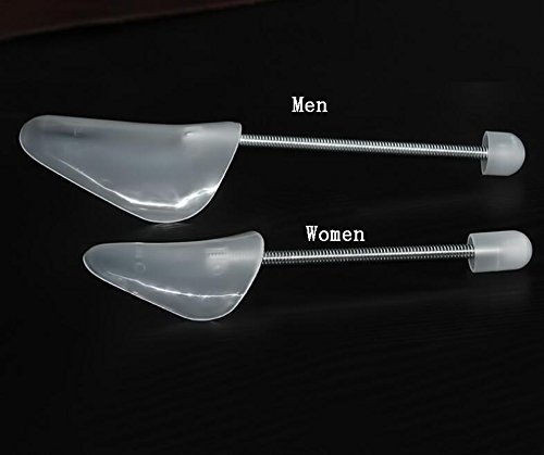 Happyupcity 2 Pairs Men's Professional Adjustable Transparent Shoe Stretcher Practical Portable Keep Shape Shoe Trees Automatic Support Shape Plastic Boot Holder Shape