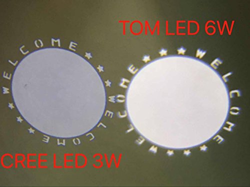 TOM LED 6W white pinspot beam with logo spot stage light