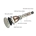 VERKB Wireless Microphones Karaoke Pro, 3-in-1 Bluetooth Aluminium Alloy Karaoke machine KTV for Apple iPhone Android Smartphone Or Pc(Golden)
