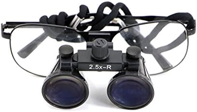 CICADA CV-286 High-end Luxury Dental Metal Surgical Binocular Loupes 2.5 x 420mm with Carry Bag