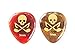 Skull and Tones Gemstone Guitar Picks 3mm Thick 2 Picks Per Order - Red Agate and Tiger Eye