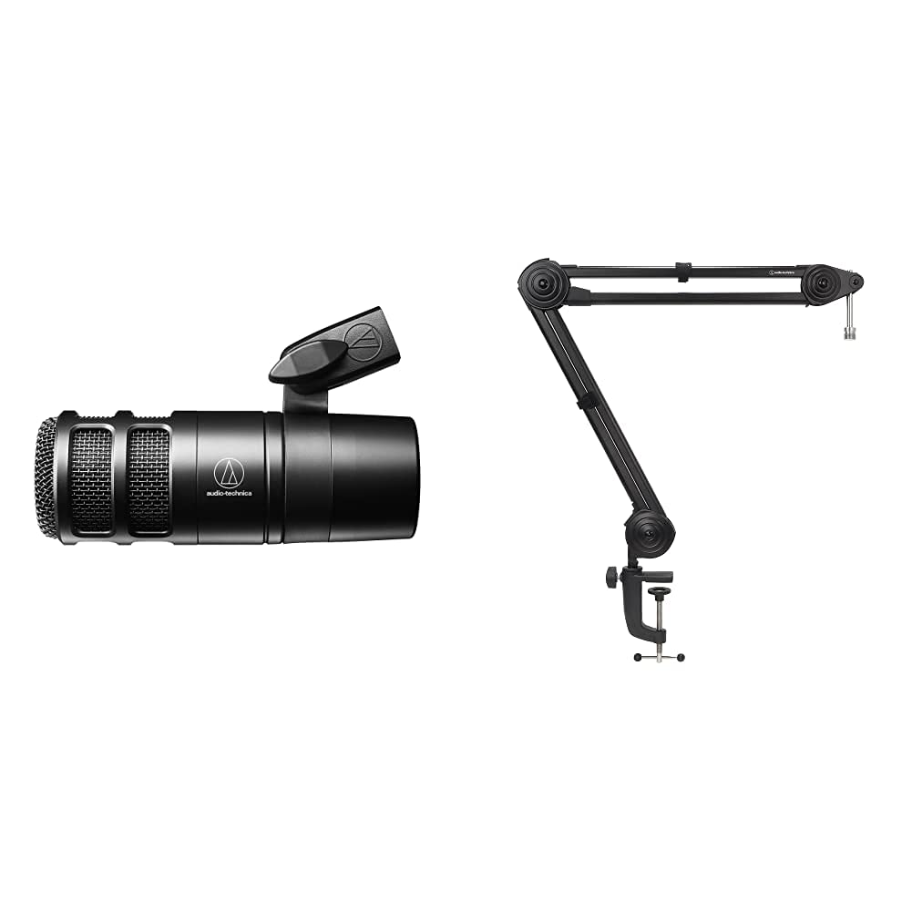 オーディオテクニカ ダイナミックマイクロホン AT2040 & オーディオテクニカ マイクブームアーム AT8700J 耐荷重2kg 角度調節可能商品画像