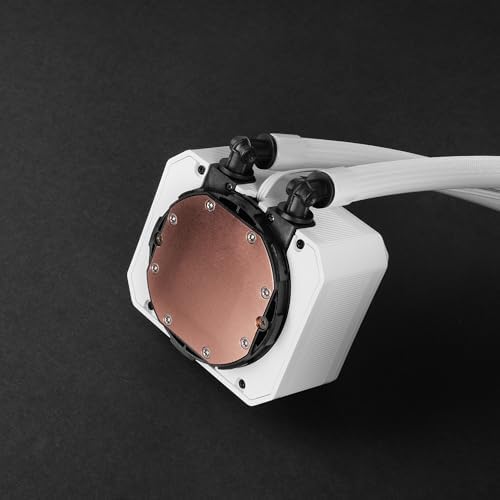 ML-TWO240, Refrigeración Líquida AIO 450W TDP, 2x Ventilador ARGB Infinity Mirror Ultrasilencioso 12cm FDB, Núcleo de Cobre y Aluminio, Bomba Opti-Chamber 4ª Gen y Microcanales, Blanco
