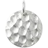SUGARKITTEN LONDON Sterling Silver Disc Hammered Dot Embossed Necklace Bracelet Charm Pendant