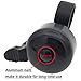 ARTHEALTH Bike Bell Aluminum Alloy Bicycle Bell Loud Sound Handlebar Safety Horn Bike Ring For Cycling Bicycle Horn Mountain Bike Road Bike (Black/Fits Most Handlebars)