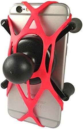 Texel WebGrip with RAM Mount X-Grip Phone Cradle B-Ball 1 inch (Red) TXL-HOL-UN7BR