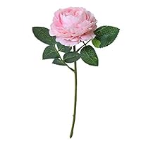 Bridal Bouquet,Artificial Fake Roses Flower Wedding Party Home Garden Decor Han Shi (Pink, L)