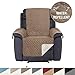 H.VERSAILTEX Reversible Quilted Recliner Covers Water Resistant Furniture Protector for Reclienr Chair with Elastic Straps for Pets Kids Sitting Width Up to 22