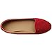 Ollio Women's Shoe Ballet Suede Jewel Stud Comfort Flat