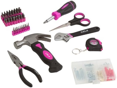 Cala Tools KDE157HRS Home Repair Set, Pink, 151-Piece