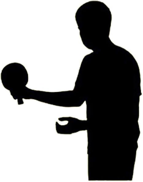 Amazon Fisosuu 卓球選手のシルエットパターン彫刻アートウォールステッカーカラー 44x56cm ウォールステッカー オンライン通販