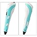 3D Pen for Doodling, Art, Craft Making, 3Dimage P2 Professional Printing 3D Pen Modeling and Education ABS/PLA Create 3D Art No Mess, Non-Toxic, Smoky Blue