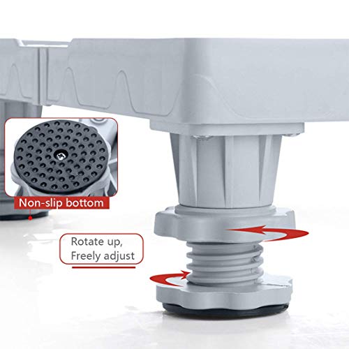 YOMYM Universal Mobile Base with 4 Strong Feet Multi-Functional Adjustable Base for Adjustable Dryer, Washing Machine and Refrigerator (Large) - Thumbnail 5