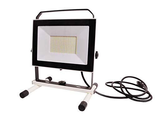 NextLED 10000LM 110 W LED Work Light (1000W Equivalent). IP 65 Water Proof Flood Light, Stand Working Light for Workshop, Construction Site, 180/360 Degree Adjustable Lighting Angles, ETL Certified