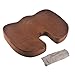 Warmtaste Memory Foam U-shaped Seat Cushion for Coccyx Orthopedic Back Pain and Sciatica Relief/Office Chairs,Cars,Wheelchairs, 2 Color Covers - Brown and Gray