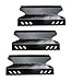 VICOOL Porcelain Steel Heat Plate Replacement for BBQ Pro BQ05041-28, BQ51009, Kenmore, Outdoor Gourmet, SAMS Club Gas Grill Models, hyJ643A, SA0465-1, 3-Pack