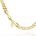 Lifetime Jewelry Gold Chain Necklace [ 6mm Miami Cuban Link ] 20X More 24k Plating Than Other Chains for Men or Women - The Look & Feel of Solid Gold - Lifetime Replacement Guarantee - 18 to 36 inches