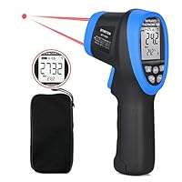 BTMETER BT-1500 Industrial Pyrometer 30:1 Laser Thermometer Gun, -58℉ to 2732℉ (-50℃ ~ 1500℃) High Temp Infrared Thermometer Digital IR Temperature Gauge for HVAC Kiln Forge Foundry Casting Furnace