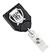 Heavy Duty Retractable Badge Reel - No Twist B-Reel I'd Card Holder w/Strong Pull Cord and Swivel Alligator Clip with Teeth - Slot Hole Snap Strap for Nurse Badges, Office Keys by Specialist ID