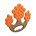 Apple Tree Silicone Teether - Orange