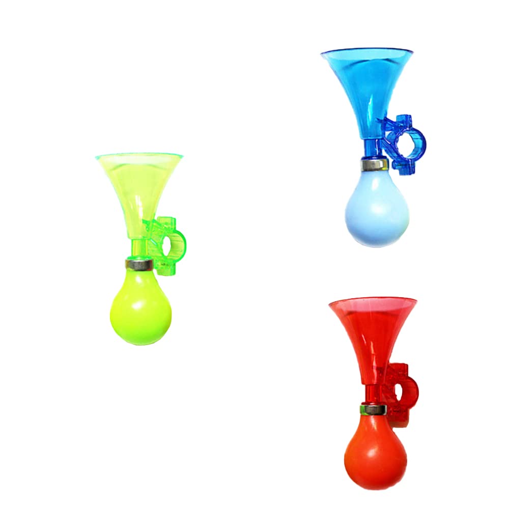 Manually Bike Bugle Loudspeaker Siren Hooter Snail Air Horn Cycle Horn for Boys Girls Accessory 3 Pcs
