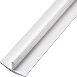 13/16'' X100 ft Plastic T-Molding White