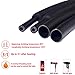 Purple-fox 3:1 Heat Shrink Tubing Adhesive-Lined Heat Shrinkable Tube Waterproof Insulation Sealing DIY (Dia 1/2” (12.7mm)) (Dia 1” (25.4mm))