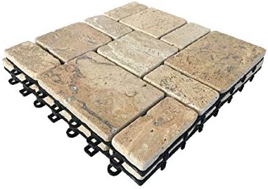 BodenMax® LLTRAVROMA-5-YP Travertine-Roma Muster Click Travertin