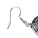 Lureme Ethnic Jewelry Antique Gold Round Shaped Pendant Hook Earrings for Women and Girls (02004293-2)