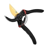 FISKTOOL 8 inch Professional Premium Titanium Bypass Pruning Shears(FT-01-002),Hand Pruners, Garden Clippers