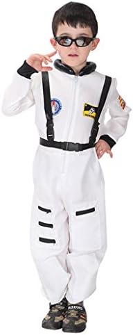 Greencherry Kids Unisex Astronaut Halloween Costume Little NASA Pilot Dress Up &amp; Role Play (9-10T)