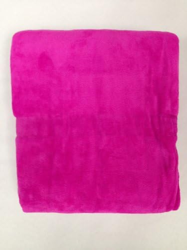Queen Blanket Sumptuously Soft Plush Coral Fleece Mega Throw/reversible Bedspread (Pink)