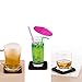 Silicone Absorbent Coasters for Drinks with Holder - Set of 6 Unique Modern Elegant Design Table Coaster for Cups Glasses and Mugs Tabletop Protection - Soft Felt Cloth Insert and Non Slip Rubber