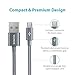 Micro USB Cable, ROMOSS [3-Pack] 3.28 Feet (1M) Durable Nylon Braided Tangle-Free USB 2.0 A Male to Micro USB Male Sync and Fast Charging Cord for Android Smartphones, Tablets and More - Space Grey