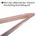 JS HANGER Wooden Coat Hangers, 20 Pack High Grade 17.5 Inch Wood Suit Hangers with Non Slip Pant Bar - Extra Smooth and Splinter Free Natural Finish