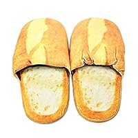 WPYST Slippers Realistic Look Bread Bun Plush Cotton Comfortable Indoor Shoes Men: 8 ~ 8.5 Women: 9 ~9.5 (B11984)