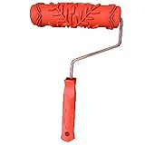 MagiDeal 7inch Embossing Grass Grain Painting Roller Sleeve Brush Home Wall Decoration Tool DIY