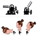 Premium Aluminum Tripod Wig Stand, Klvied Adjustable Mannequin Head Stand, Heavy Duty Canvas Wig Head Stand for Professional Hairdressing, Cosmetology Training With Travel Bag, Silver