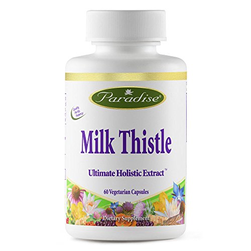 Paradise Herbs Milk Thistle 75:1 80% Vegetarian Capsules, 120 Count