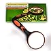 XDGOOD Magnifying Glass 4X Reading Handheld Magnifier, Premium Non-Slip Soft Hand Shank Kids Magnifying Glass, Applied to Science, Books, Newspaper Reading, Insects, Hobby Observation Etc. 2.95in.