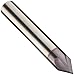 Niagara Cutter - CM460-0.250-D1-C.0-Z4 17004748 Carbide Chamfering Mill, TiAlN Coated, 4 Flutes, 60 Degree Chamfer End, 3/16' Cut Cutting Length, 1/4' Diameter