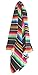 Del Mex (TM) X-Large Mexican Serape Blanket Sarape Black (82