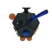 WeFidget's Ultimate Fidget Toy, 12 Sides of Stress, Anxiety, ADHD, Relieving Functions (Black/Orange)